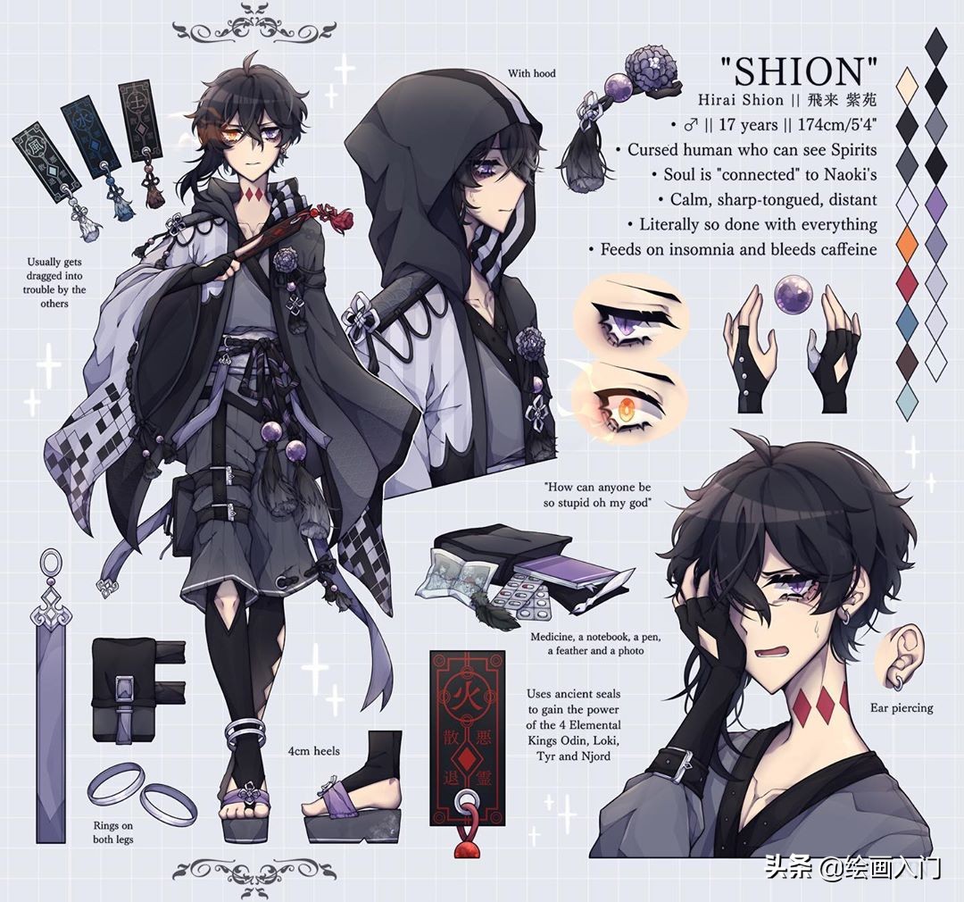 漫画人物手绘马克笔古装,漫画人物绘画作品马克笔