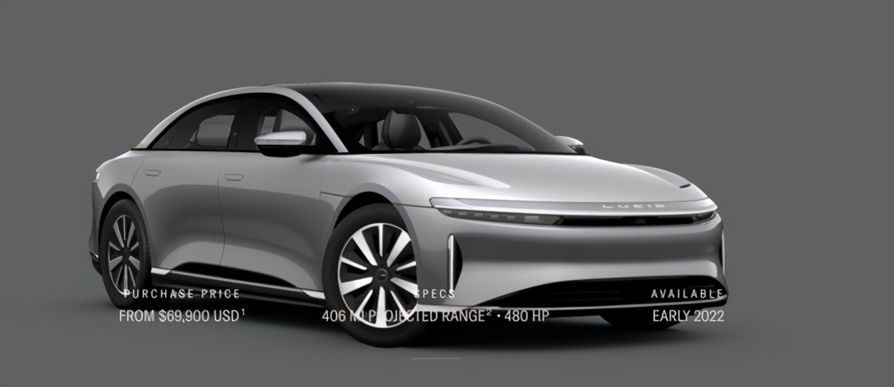 lucidair实车,lucidair入门车款发布