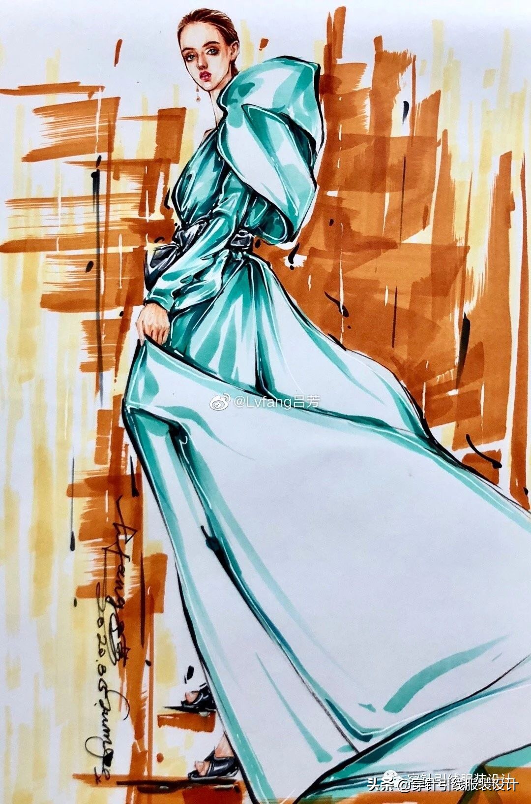 效果图手绘服装,效果图大全70-80平三室