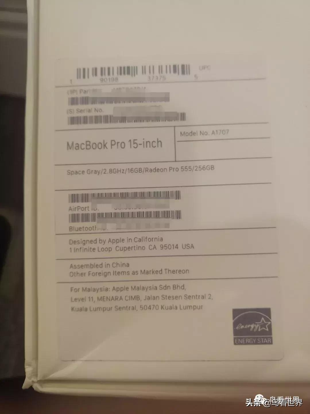 开箱∣15寸MacBookPro开箱+使用体验（附视频）