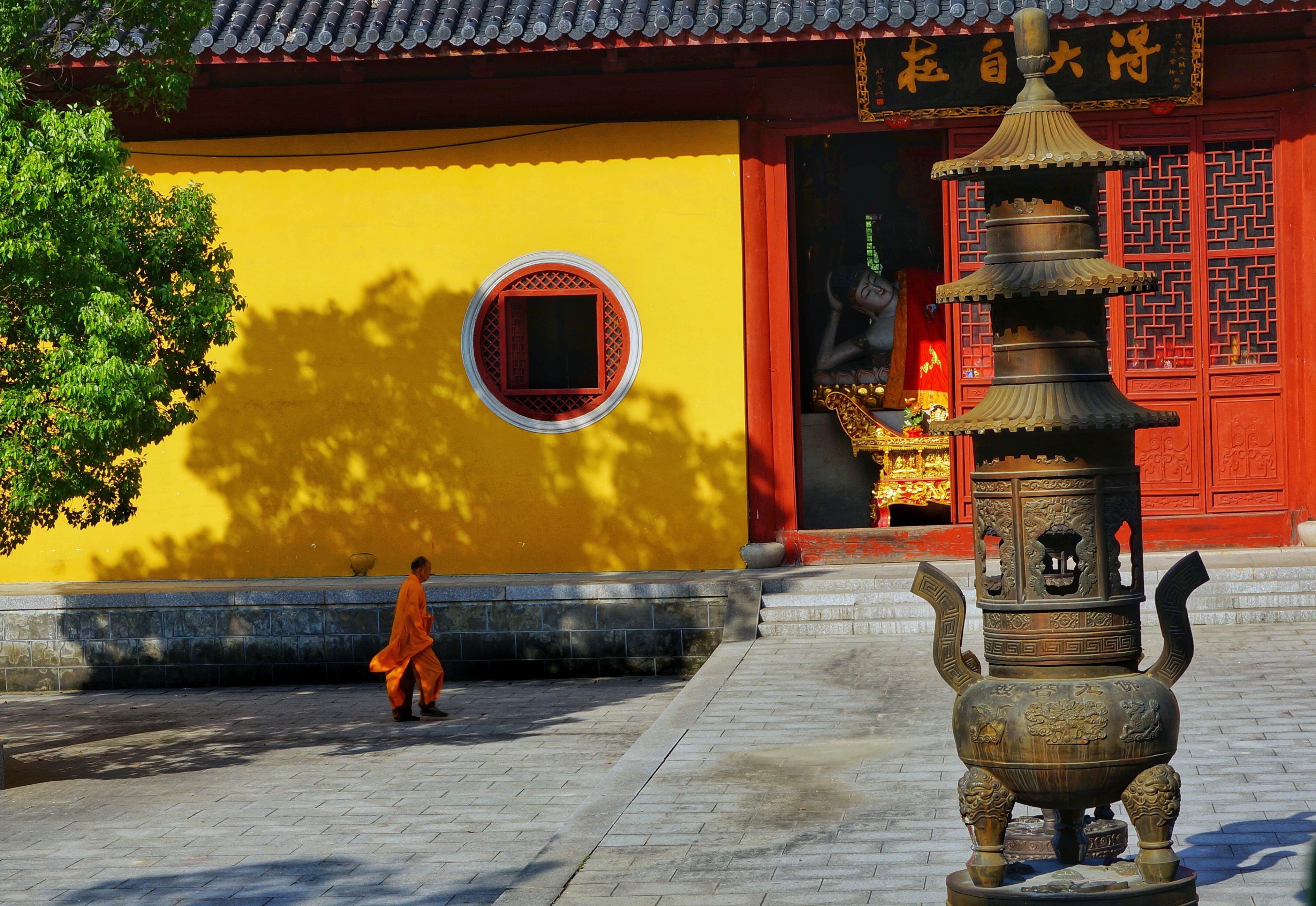 弥勒寺庙的真实图片,大慈禅寺弥勒