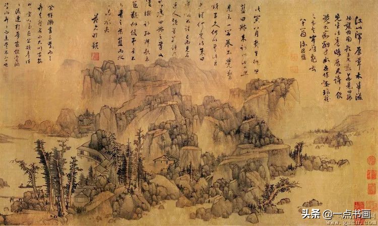 明画家蓝瑛溪山幽居图,明蓝瑛山水画全集
