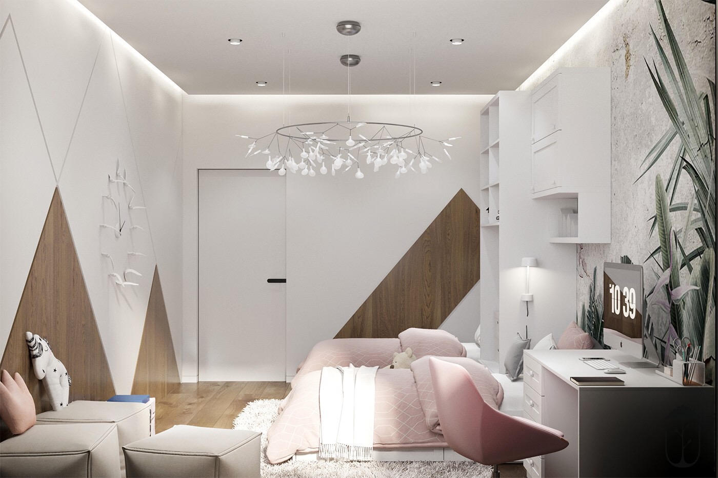 装修风格现代简约一房一厅,一眼就爱上小户型的装修