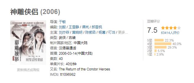 83版神雕侠侣刘德华陈玉莲完整版,陈玉莲版神雕侠侣单镜头