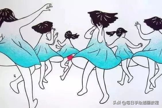 日本大师画插画,日本风格诡异插画