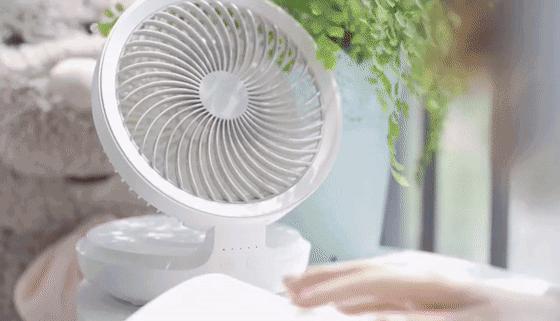 家用空气循环风立体扇,风扇家用卧室超静音空气循环扇