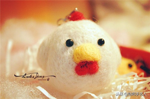 羊毛毡简单小物黄色,可爱简单的毛毡图案