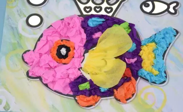 小鱼游幼儿园手工,小鱼游游游幼儿手工