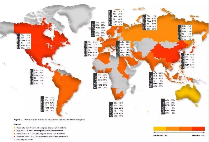 饲料霉菌毒素检测方法标准,常用饲料原料中霉菌毒素风险