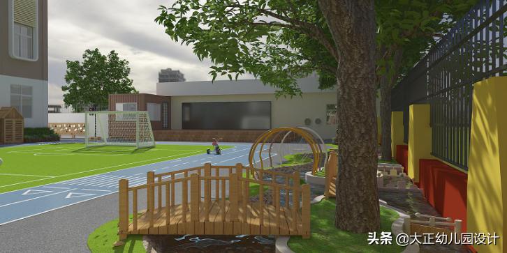 深圳创意幼儿园装修方案,幼儿园户外地面设计