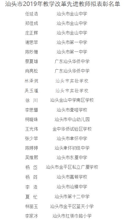 新龙县小学教师名单,永安路小学优秀班主任