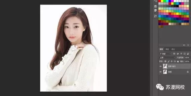 ps修头发颜色变黑,ps抠完图头发有颜色