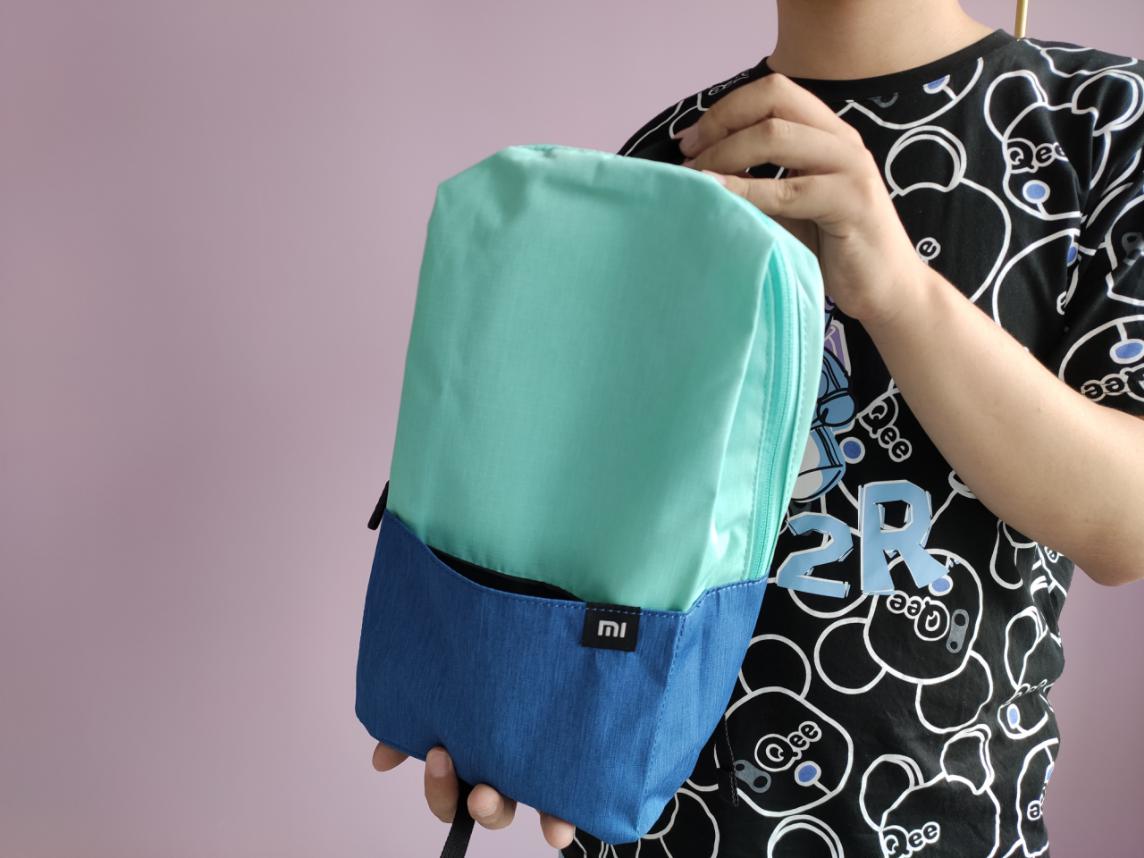 小米小背包最新款,小米清凉夏日双肩包白色