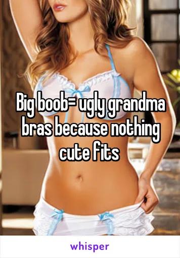 为什么女生胸部越大，去商场能买到的内衣就越丑？