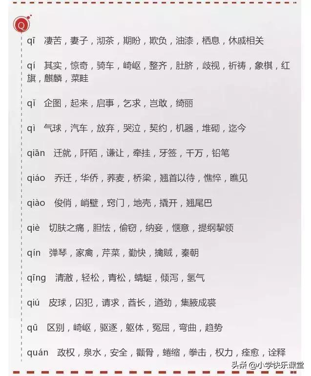 同音字大全及拼音,小学生常见同音字