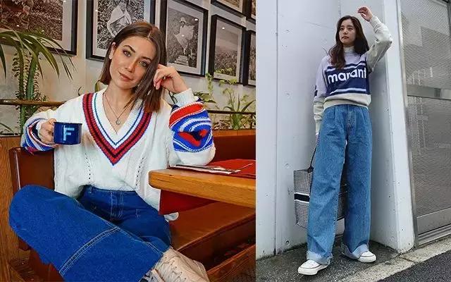 黑色阔腿裤加长版垂感慵懒风秋冬,秋冬慵懒感阔腿裤