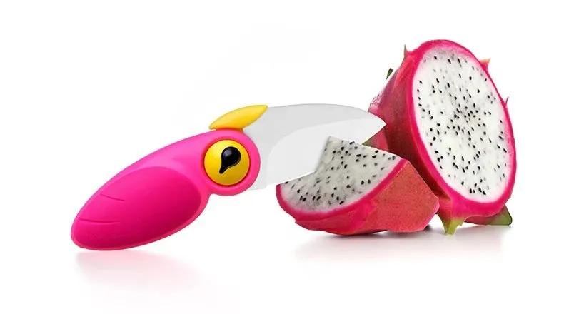 小鸟陶瓷刀水果刀,小鸟折叠陶瓷刀随身小刀