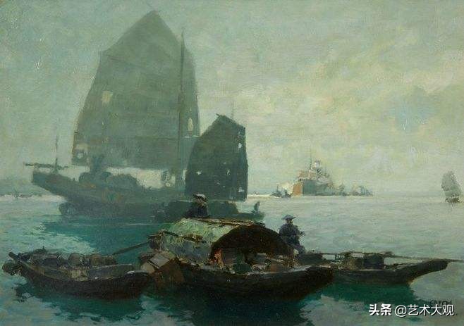 世界著名古典油画风景作品,奥斯瓦尔德阿肯巴赫