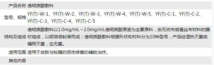 新瑞透明质酸钠沁润修护面膜,透明质酸类面膜