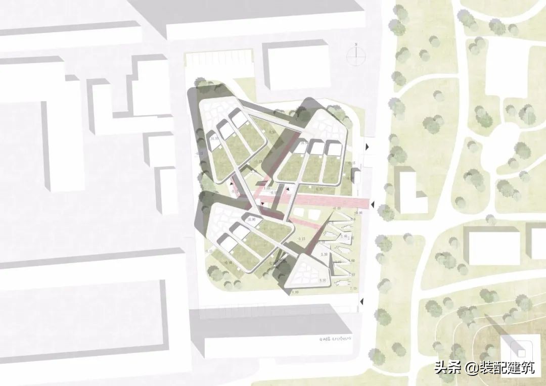 高档幼儿园设计——“院落式”打破传统简单的空间等级