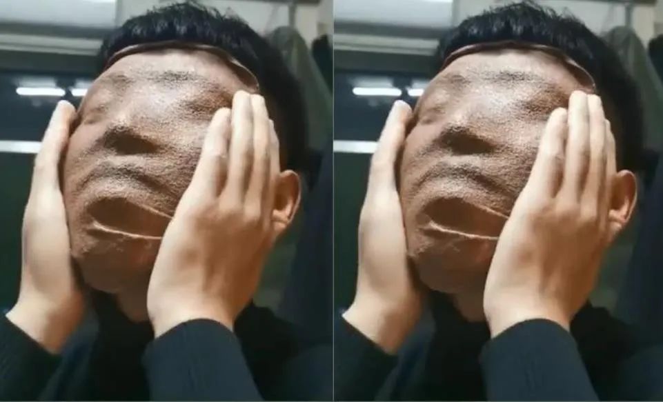 男生敷面膜似兵马俑,男生敷面膜室友乐翻称像兵马俑