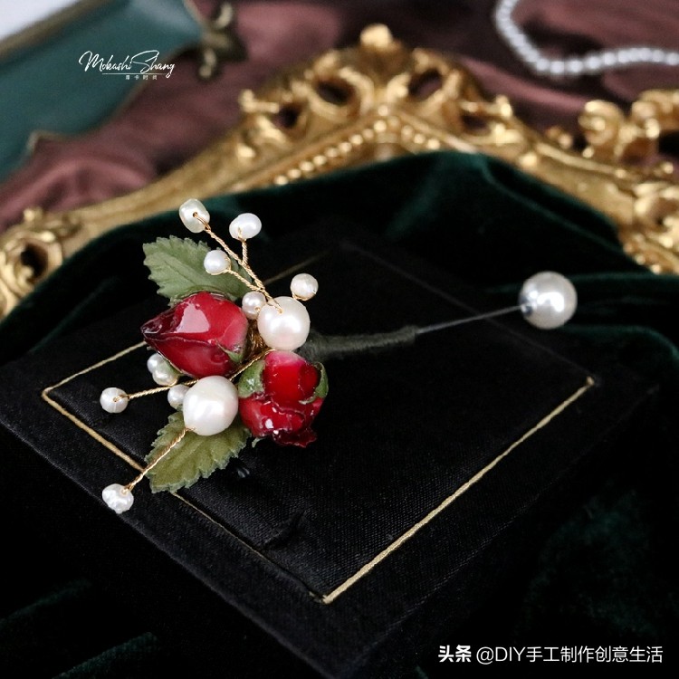 永生花首饰手工diy制作,制作永生花首饰