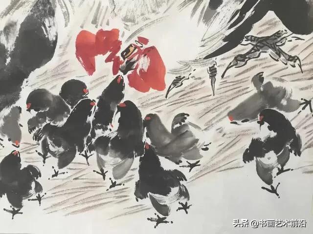 墨豪国画小鸡,墨豪画鸡创作过程
