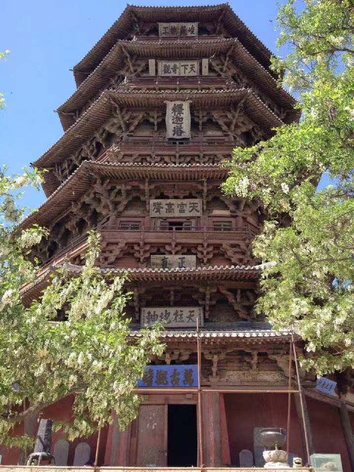 应县木塔屹立千年却无人能修,中国最美古塔视频