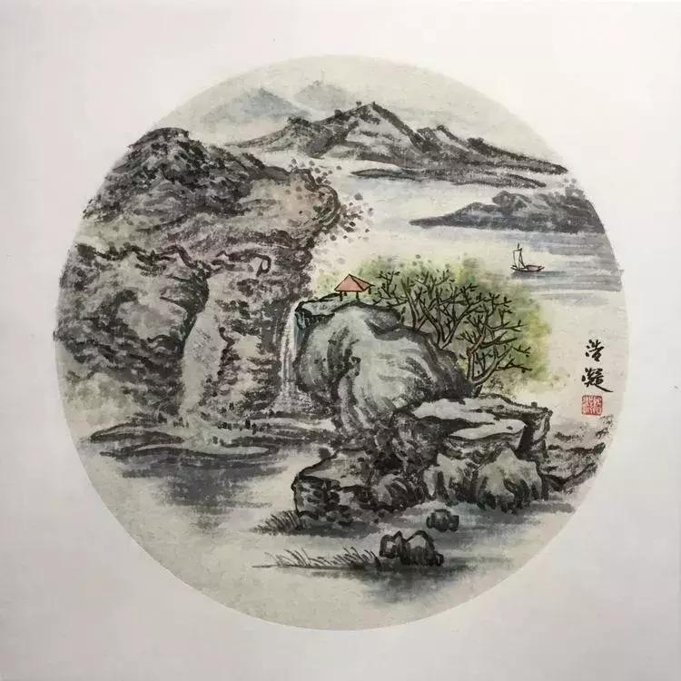 大师教你画山水画,山水画怎么画教程