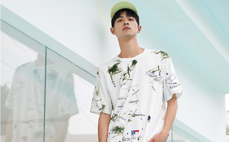 趣味涂鸦t恤,ins风格夏季t恤趣味涂鸦