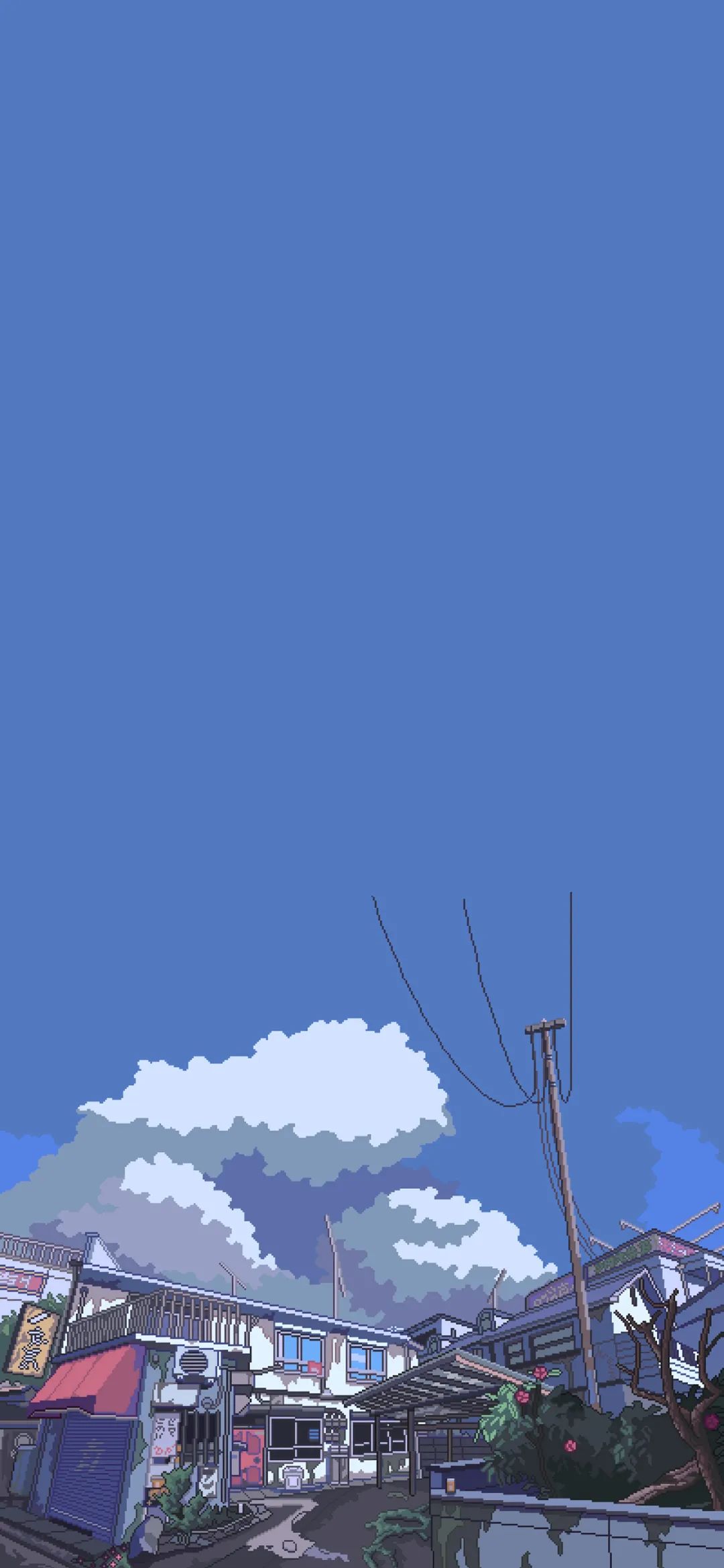 唯美像素风风景插画壁纸,像素风壁纸