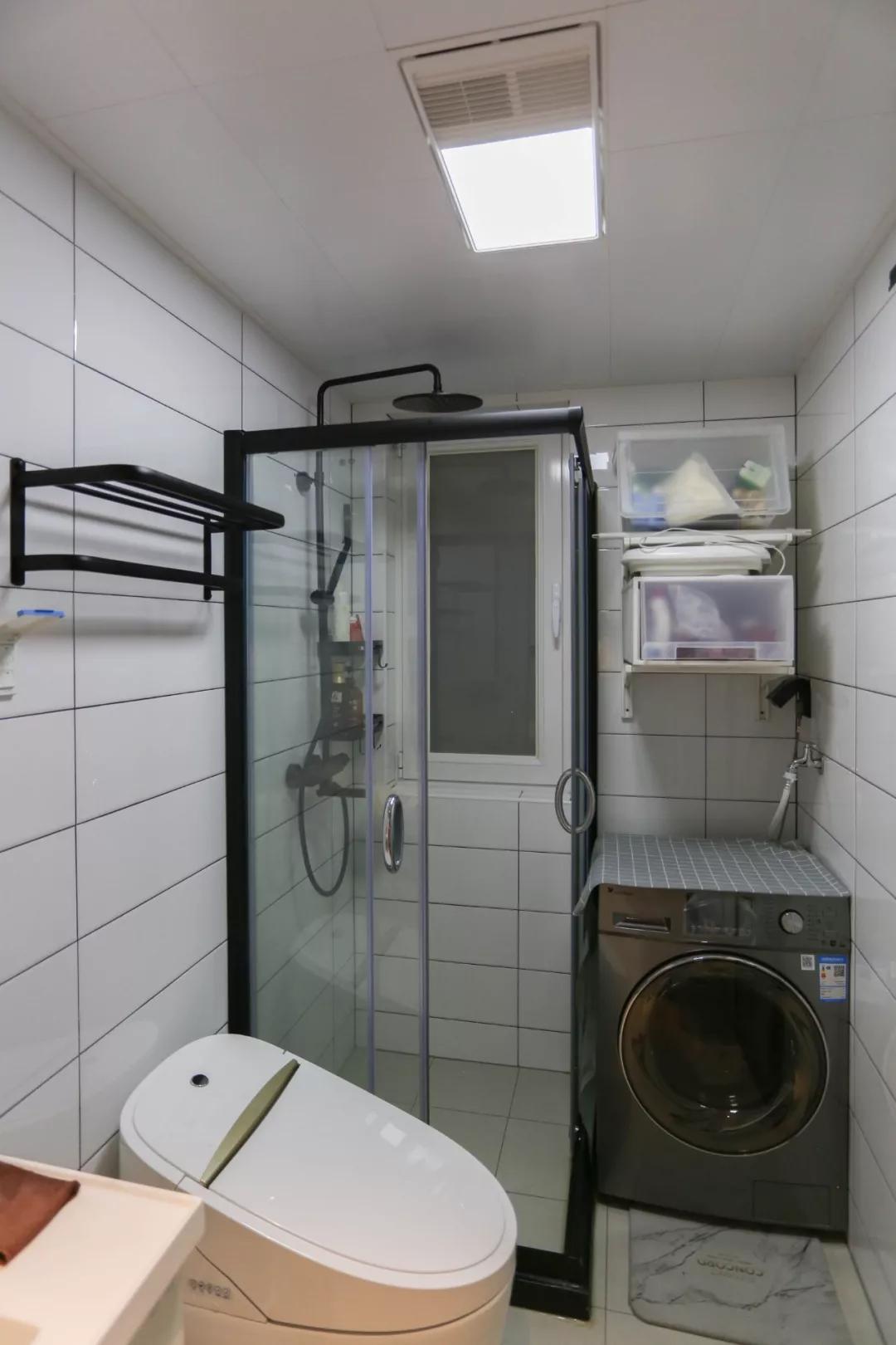 最简易的干湿分离淋浴间,淋浴区干湿分离