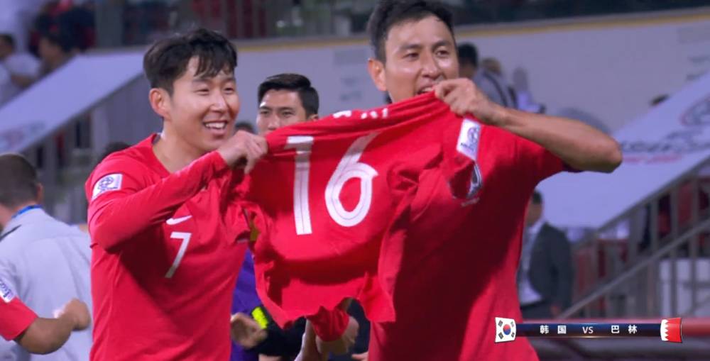 中韩足球夺冠场面,亚洲杯中韩足球对决