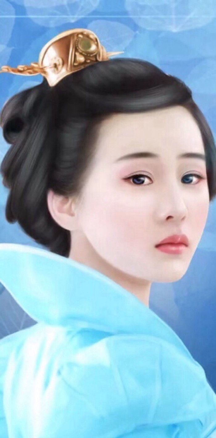 八位最惊艳的古装女子图片手绘,明星手绘壁纸古装