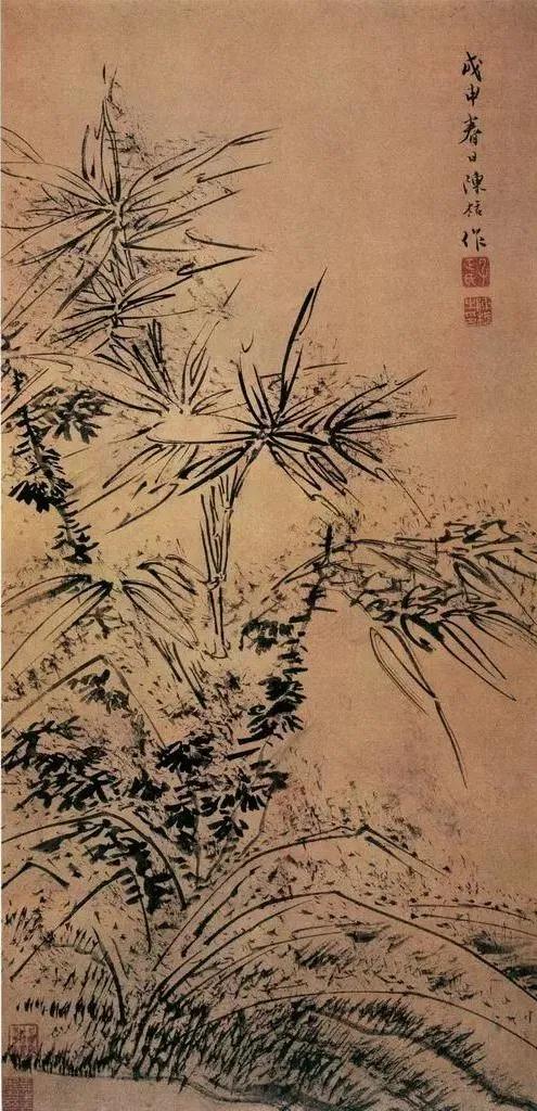 除了吃竹笋，竹筒饭，中国绘画大师们笔下的墨竹也十分有味道