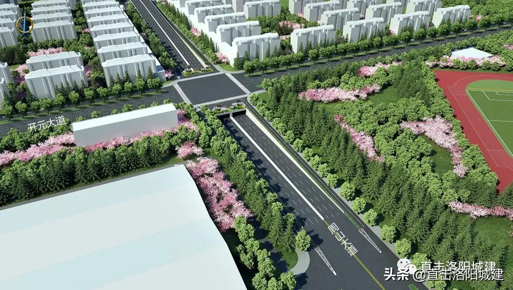 洛阳状元红路隧道示意图,洛阳涧西周山隧道