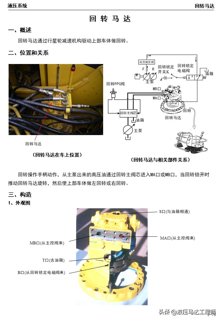 小松挖掘机液压原理图讲解,小松挖掘机液压维修教程
