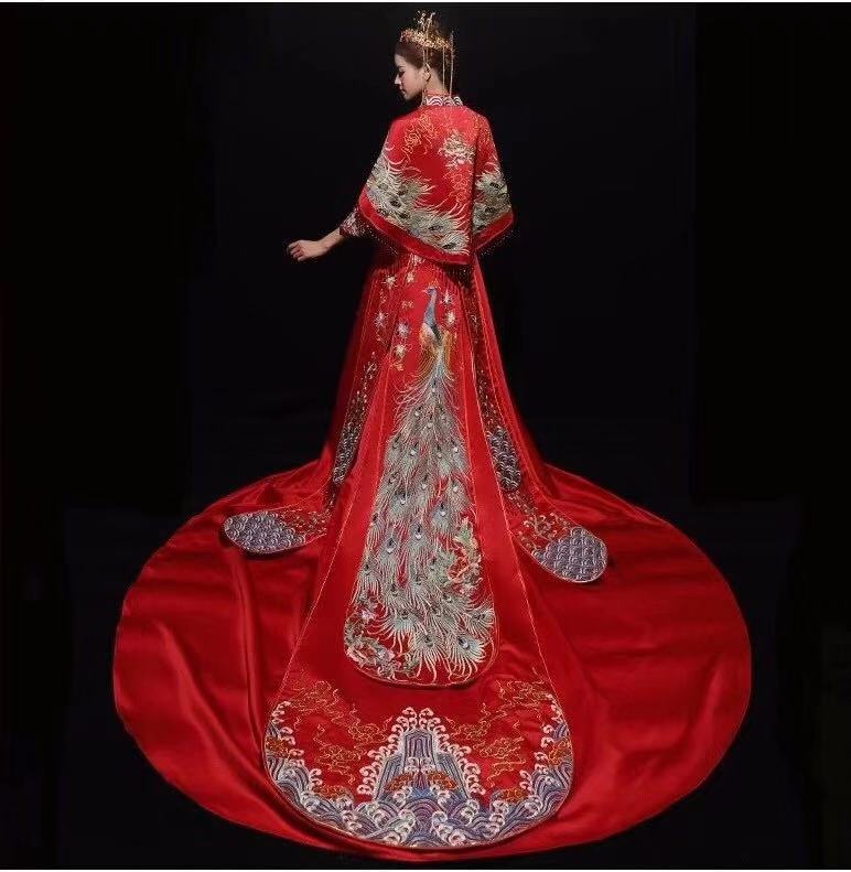 最适合穿中式嫁衣,新款秀禾服新娘礼服中式嫁衣