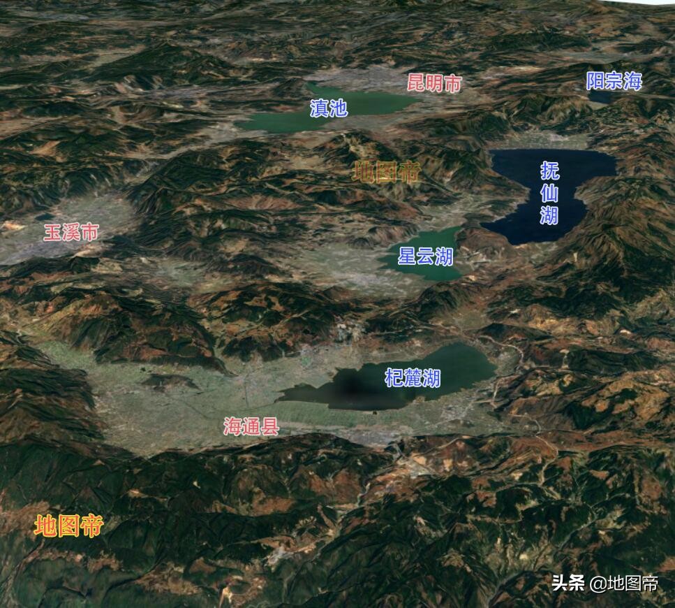 抚仙湖蓄水量是滇池的几倍,中国最深的淡水湖滇池