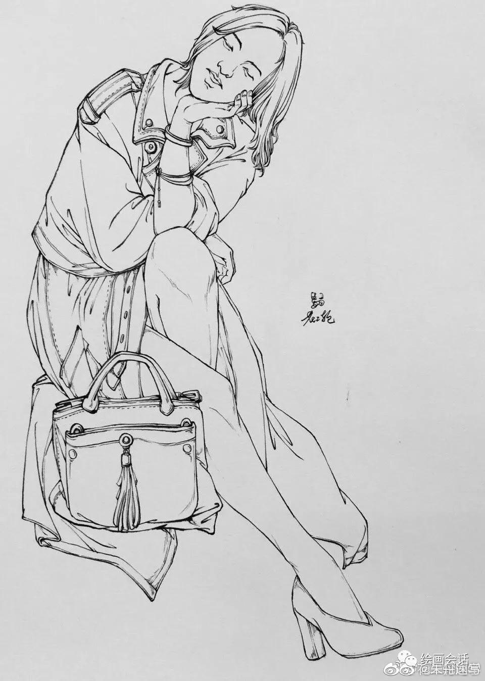 简单钢笔山水速写临摹图片,钢笔速写临摹推荐