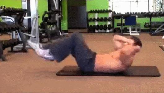 腹部卷腹锻炼方法图解,卷腹既能收腹又能锻炼腹部肌肉