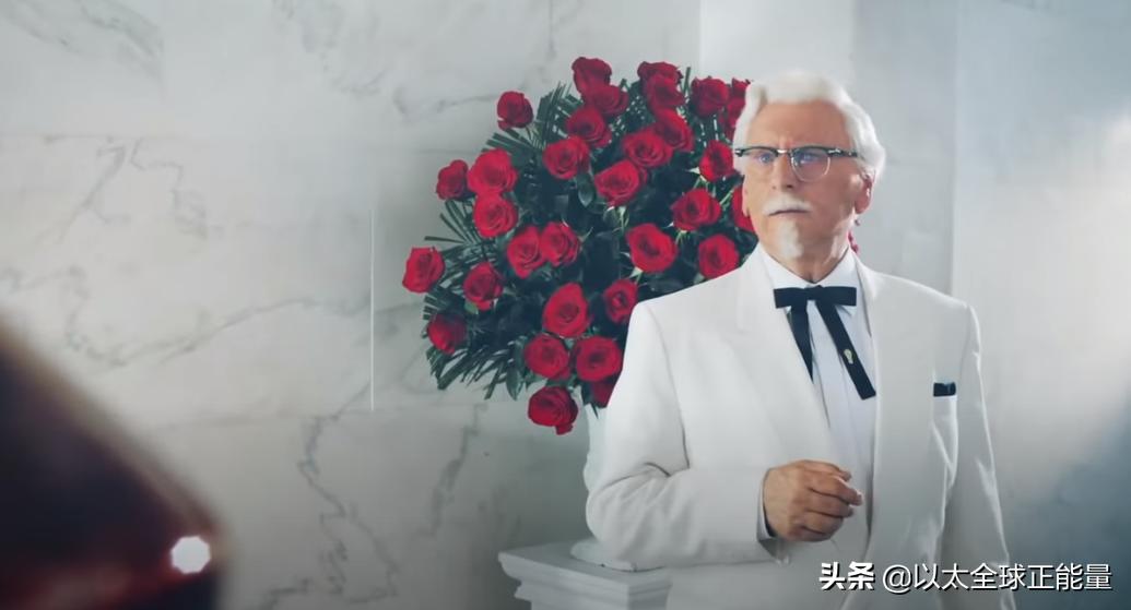 有八块腹肌的肯德基爷爷,肯德基老爷爷亲自做炸鸡