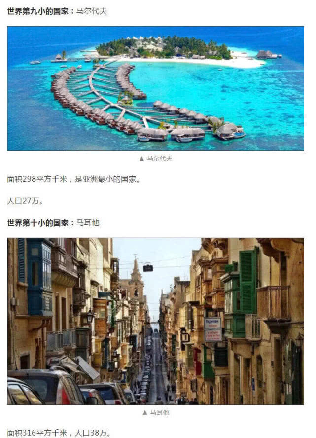 世界最小的国家前十名的都有哪些,世界上最小国家前十名人口