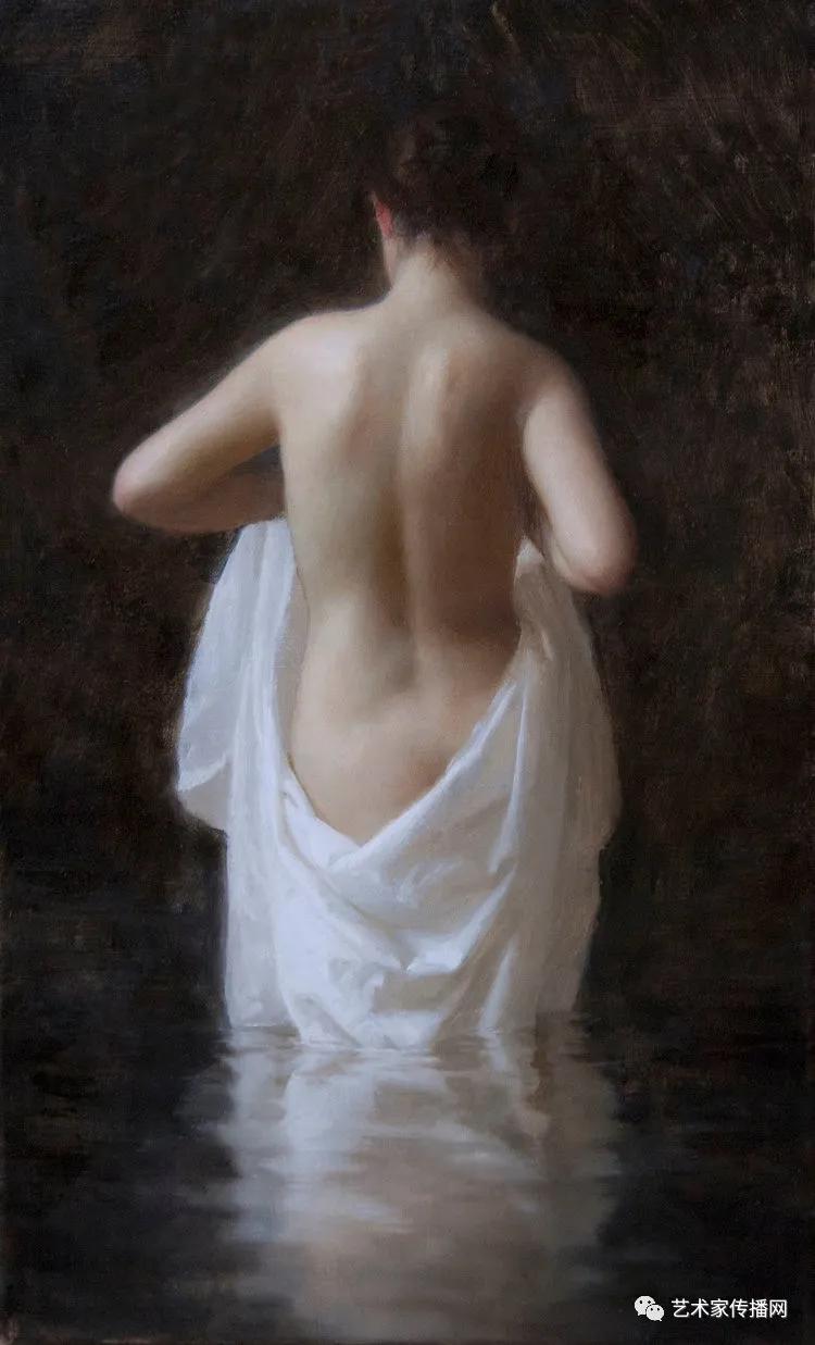 美国写实油画大师作品欣赏,写实油画中国女肖像脸部调色技巧