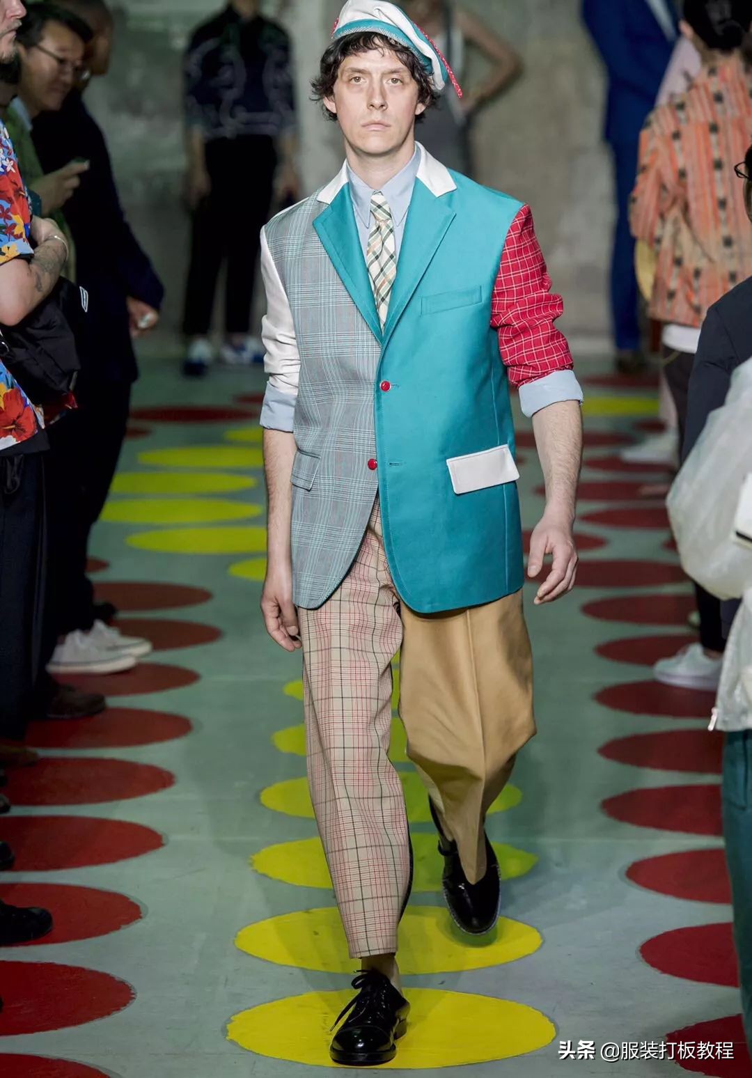 拼接设计潮流套装,拼接服装系列款式图大全