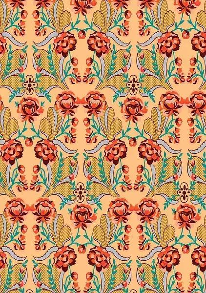 庄重华美的中国古典纹样,东方纹样图植物