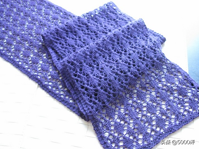 棒针编织围巾简单的,冰条线棒针围巾编织教程完整
