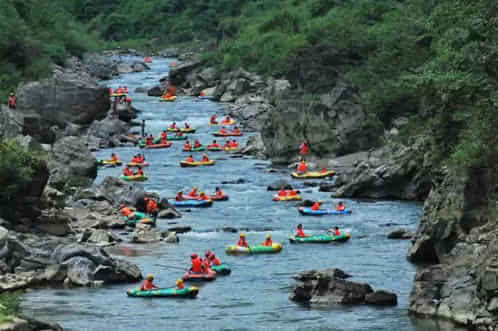 尧山免费玩水,尧山几个漂流区