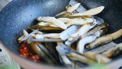 海鲜正当时,辣炒蛏子怎么做好吃又简单视频