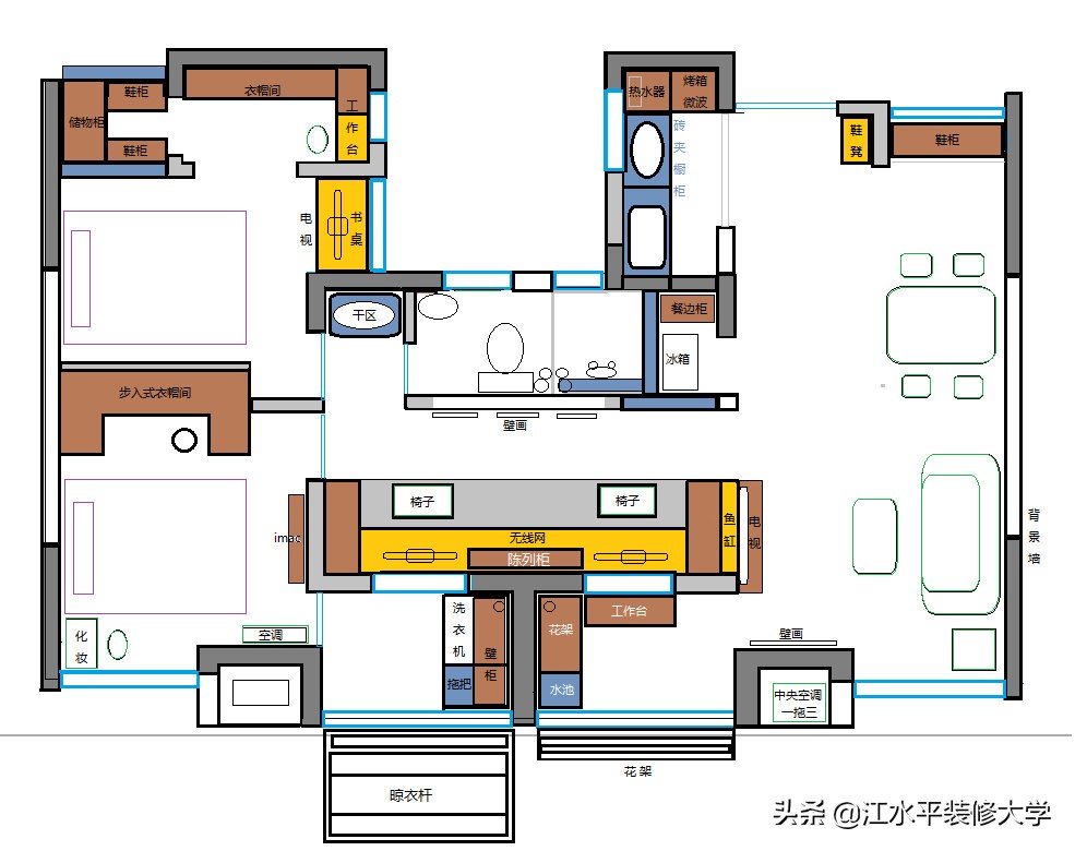 南京汇景和园装修,南京汇景和园一室一厅